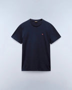 T-shirt a Maniche Blu Corte Salis in Jersey Napapijri - Seipuntozerostore