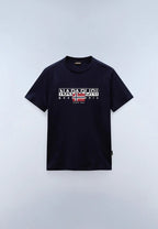 T-shirt a manica corta Aylmer in jersey Blu Napapijri - Seipuntozerostore