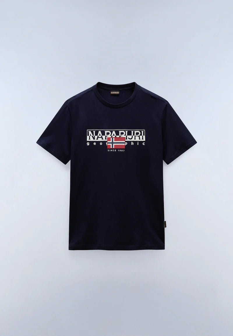 T-shirt a manica corta Aylmer in jersey Blu Napapijri - Seipuntozerostore