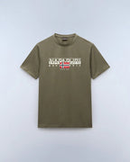 T-shirt a manica corta Aylmer in jersey Verde Tea Leaf Napapijri - Seipuntozerostore