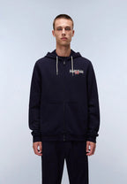 Felpa con Cappuccio e Zip Aylmer Winter Blu Napapijri - Seipuntozerostore