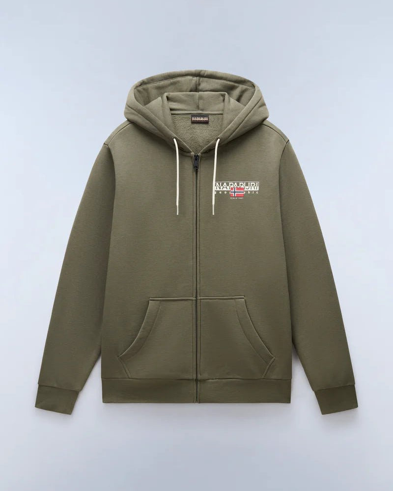 Felpa con Cappuccio e Zip Aylmer Winter Tea Leaf Napapijri - Seipuntozerostore