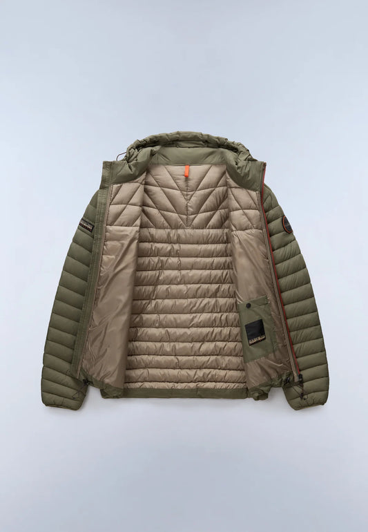 Piumino con Cappuccio Verde Tea Leaf Lapaz Napapijri - Seipuntozerostore