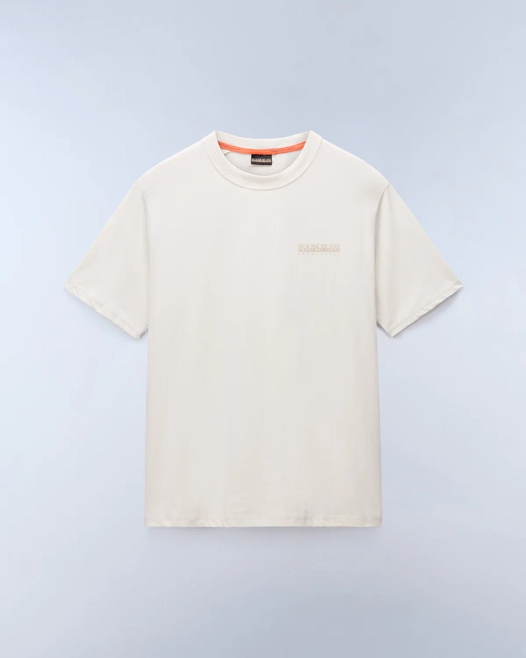 T-Shirt a Maniche Corte Beige Back Graphic in Jersey - Seipuntozerostore