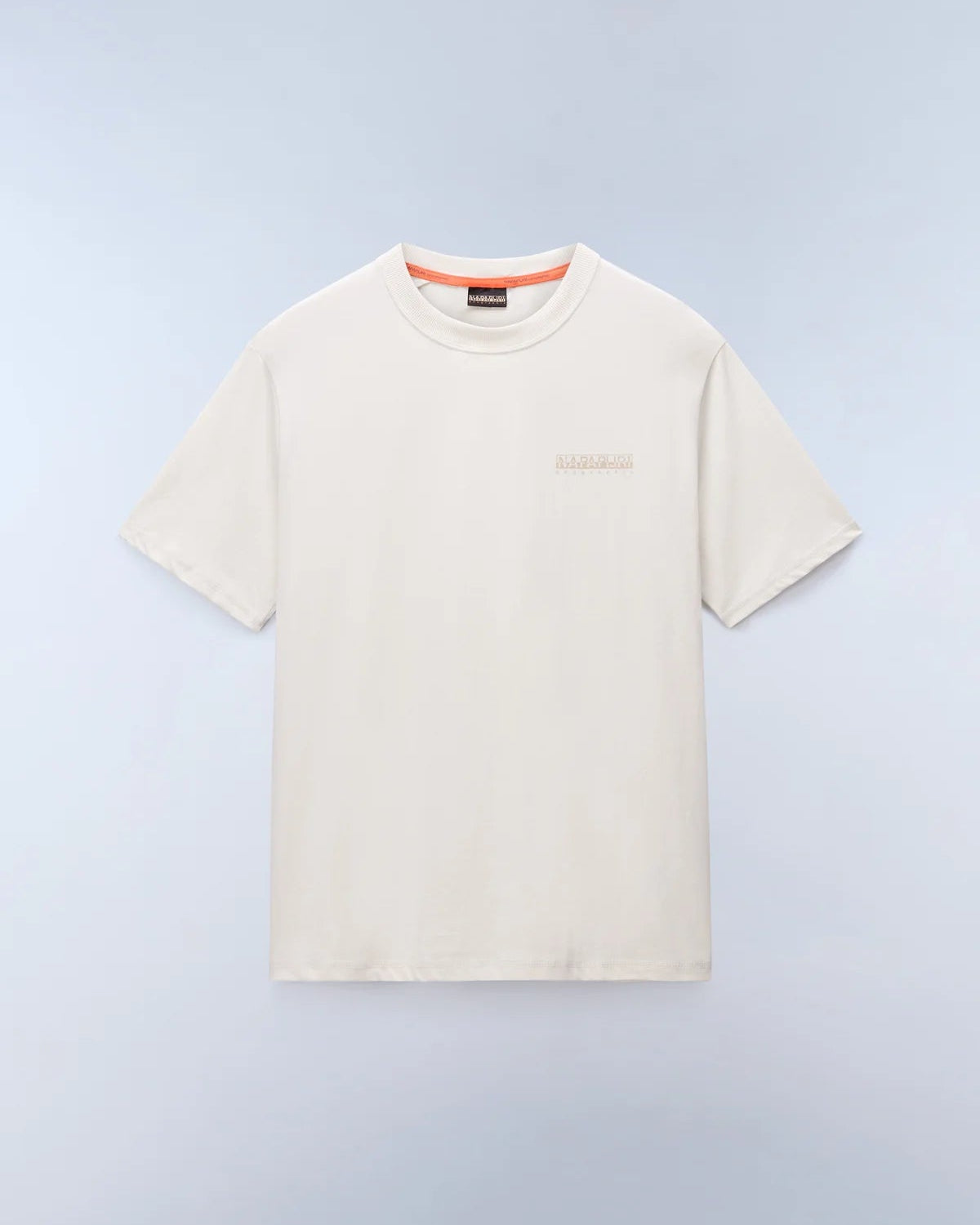 T-Shirt a Maniche Corte Beige Back Graphic in Jersey - Seipuntozerostore