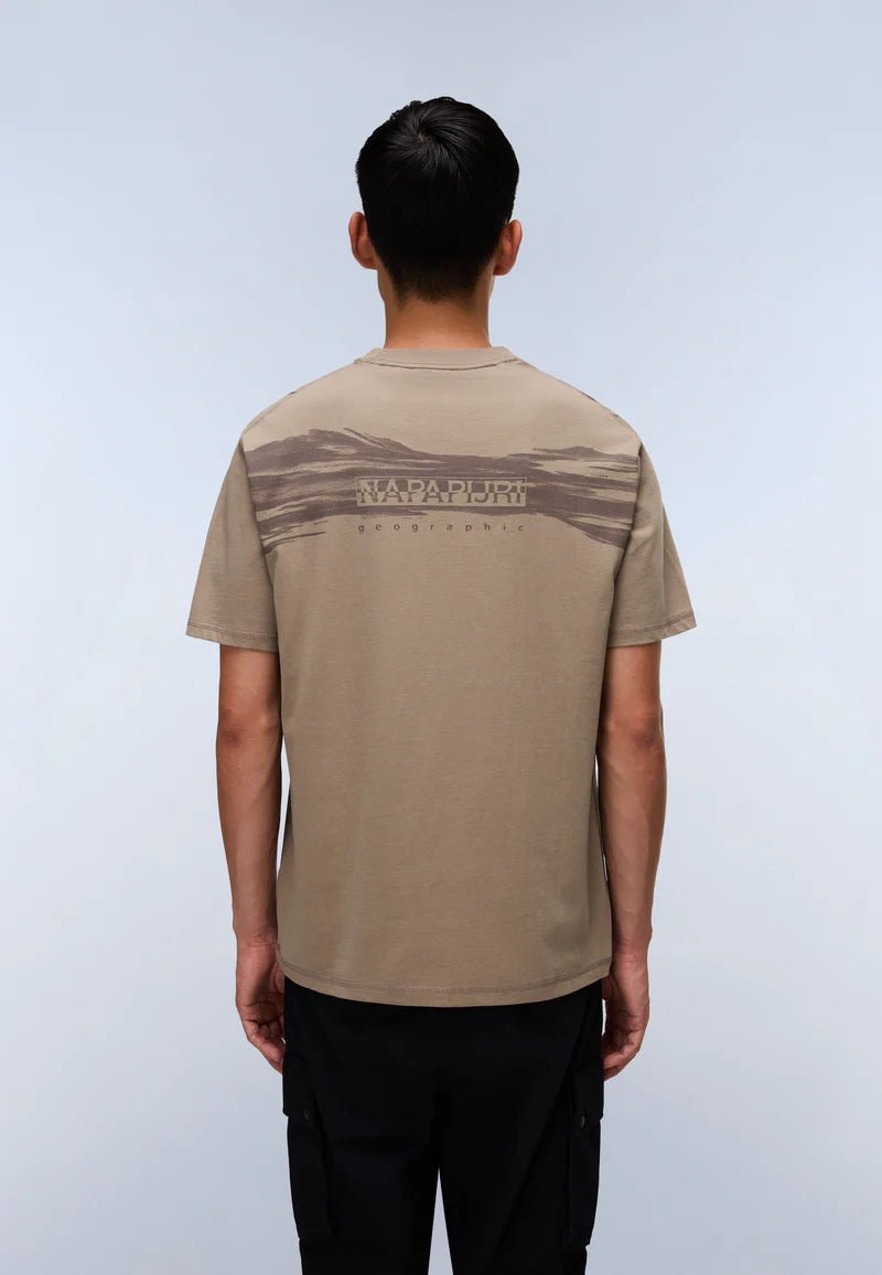 T-Shirt a Maniche Corte Fallen Rock Back Graphic in Jersey - Seipuntozerostore