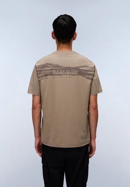 T-Shirt a Maniche Corte Fallen Rock Back Graphic in Jersey - Seipuntozerostore