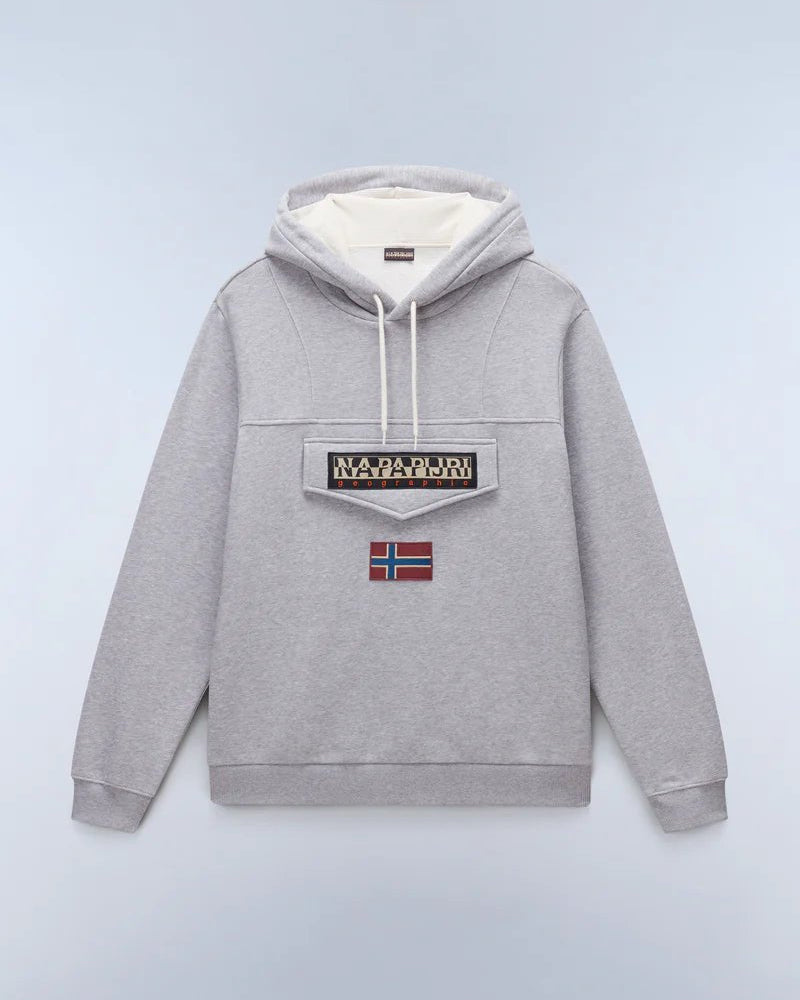 Felpa con Cappuccio Grigia Burgee - Seipuntozerostore