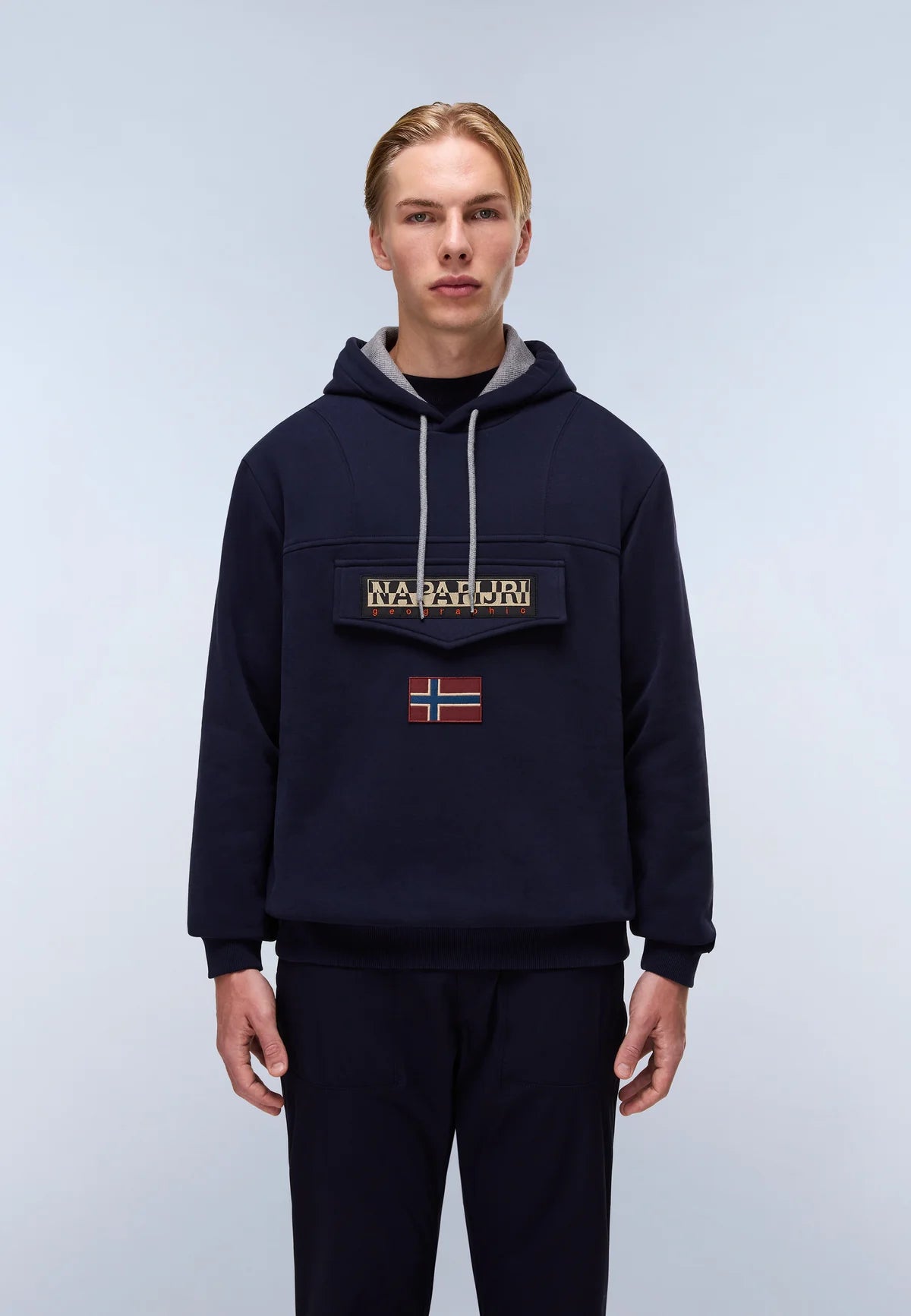 Felpa con Cappuccio Blu Marine Burgee - Seipuntozerostore