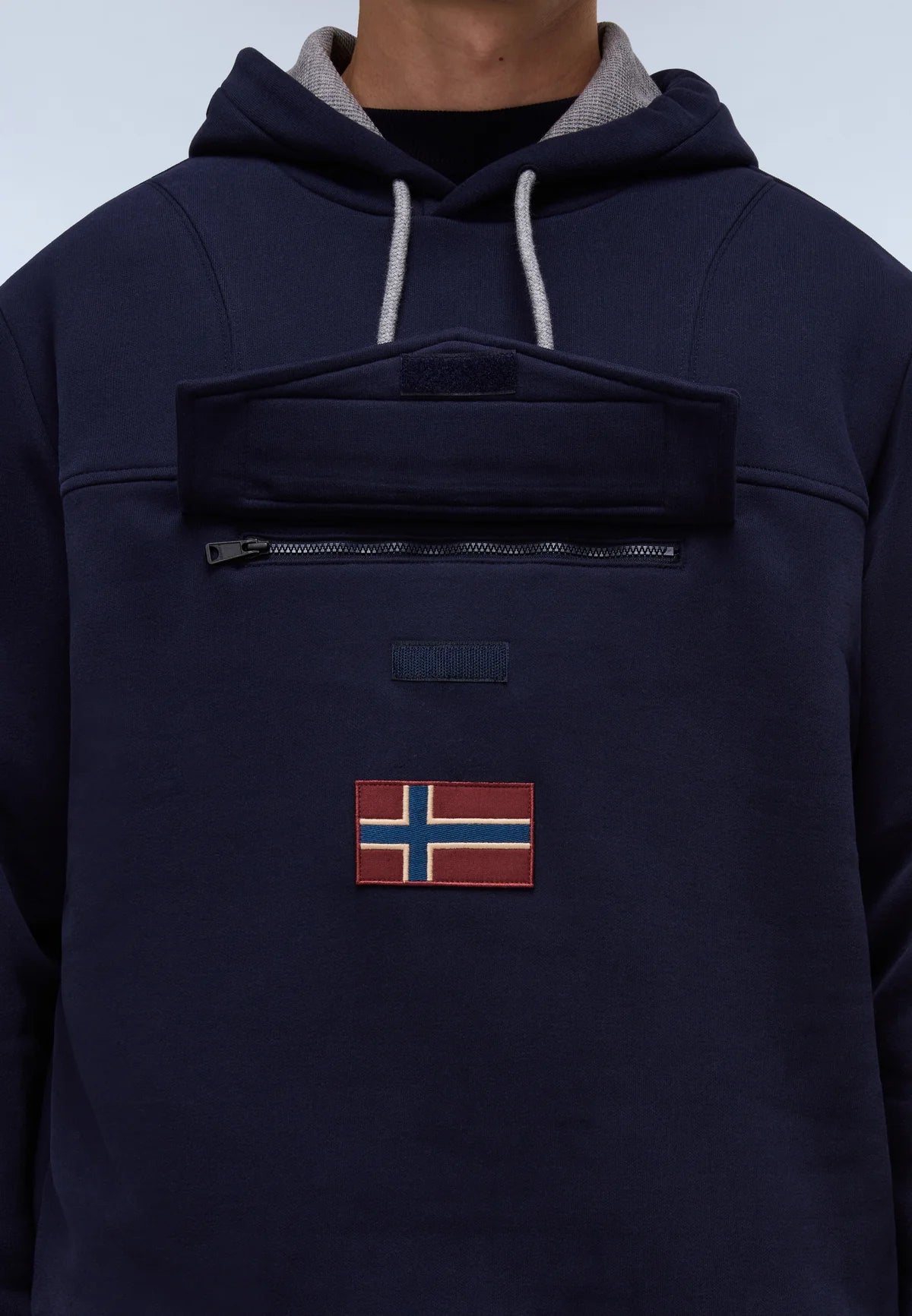 Felpa con Cappuccio Blu Marine Burgee - Seipuntozerostore