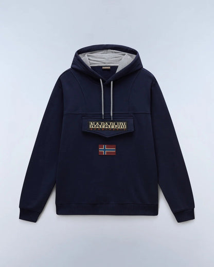 Felpa con Cappuccio Blu Marine Burgee - Seipuntozerostore
