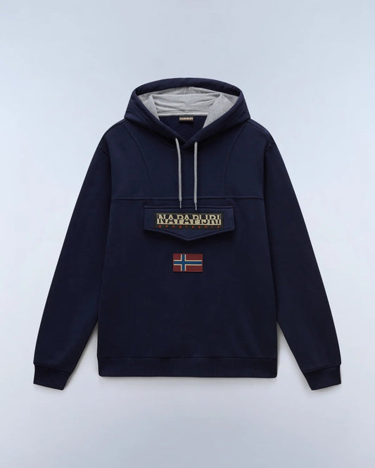 Felpa con Cappuccio Blu Marine Burgee - Seipuntozerostore