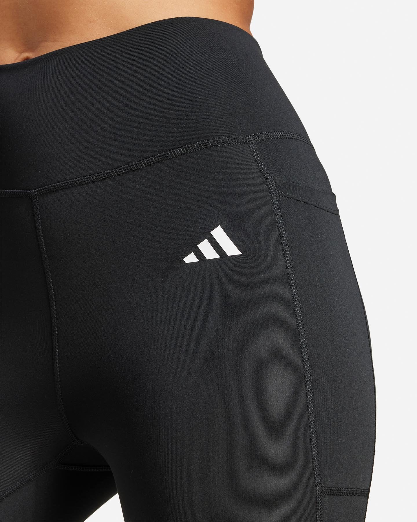 Leggings Optime Essentials Stash Pocket Full - Length Nero Adidas - Seipuntozerostore