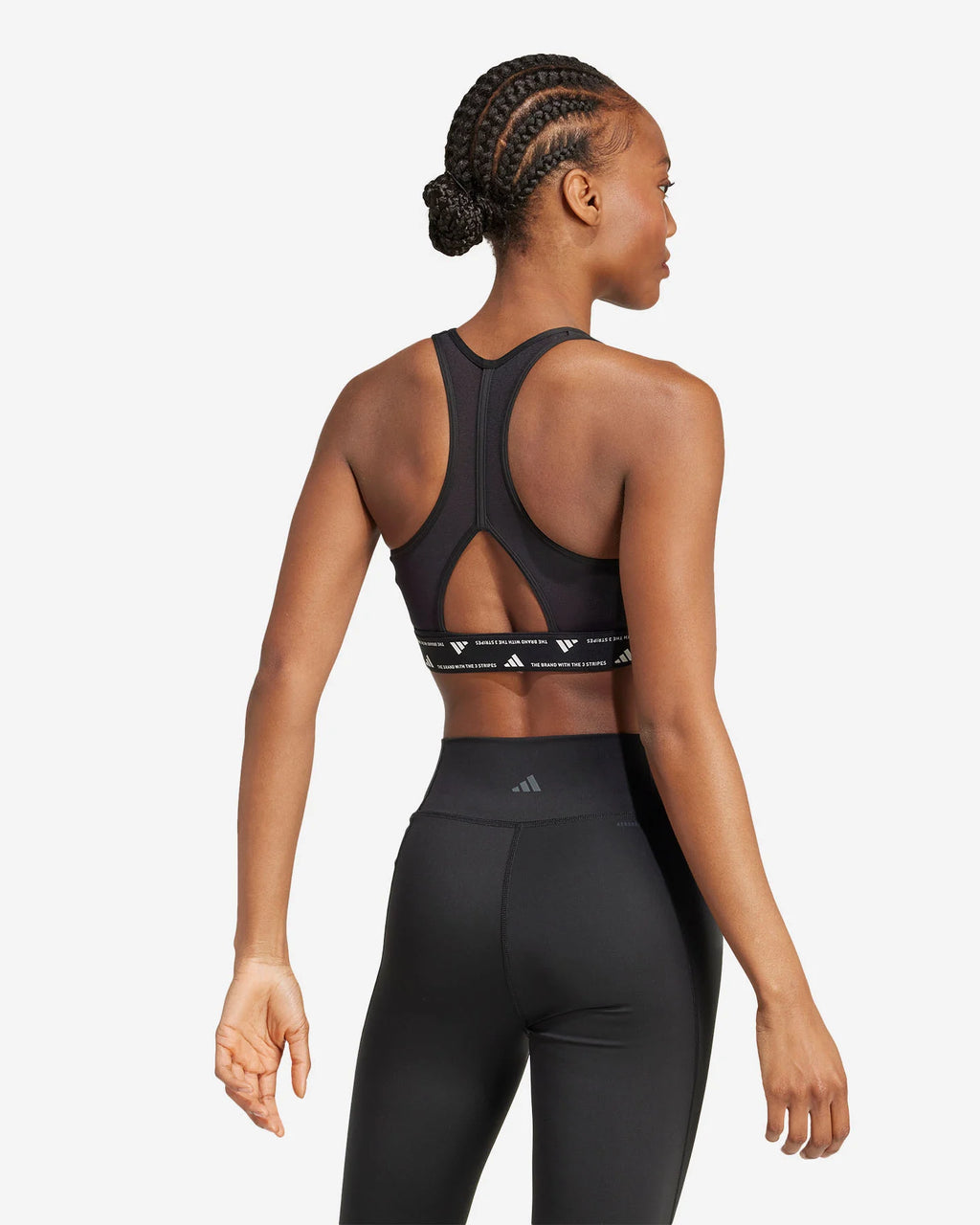 Top Sportivo Reggiseno Power Bra Nero Adidas - Seipuntozerostore