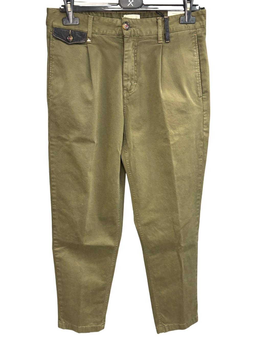 Pantalone Chino Avocado Cropped Berna - Seipuntozerostore