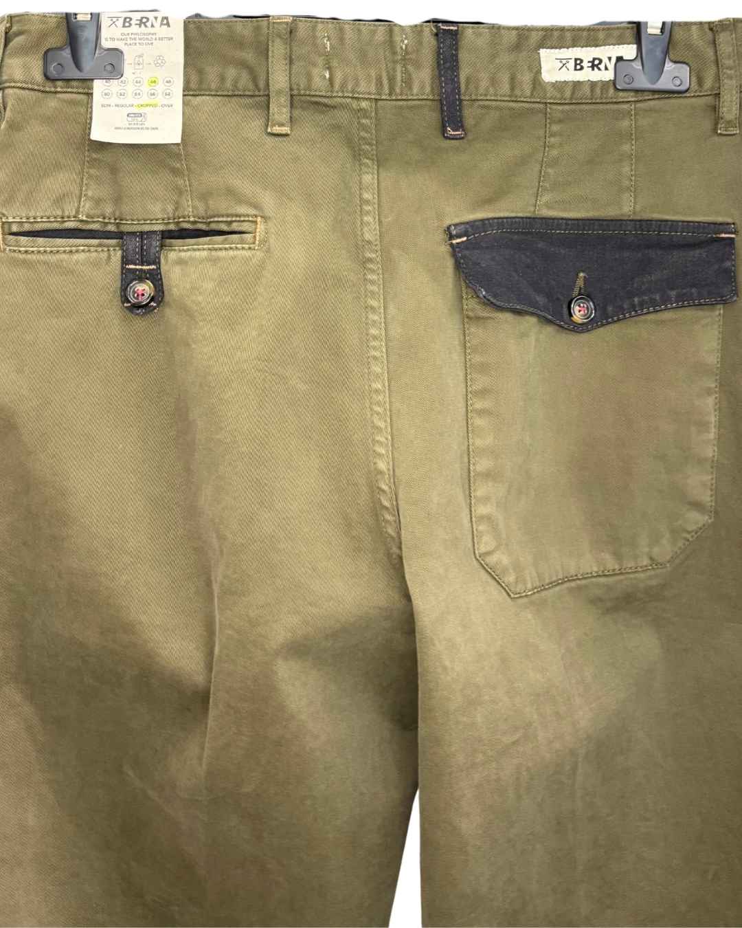 Pantalone Chino Avocado Cropped Berna - Seipuntozerostore
