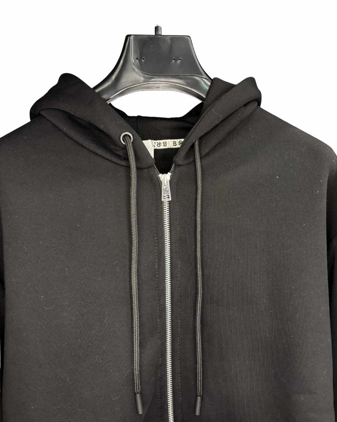 Felpa Zip hoodie logata sportswear nero Berna - Seipuntozerostore