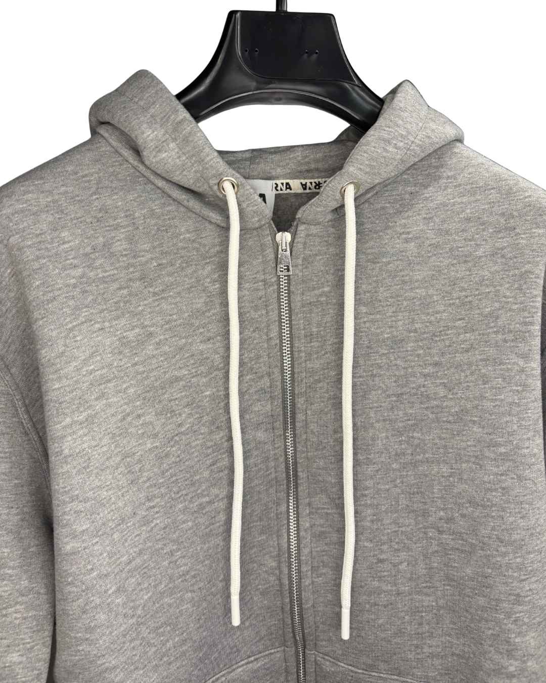 Felpa Zip hoodie logata sportswear grigio melange Berna - Seipuntozerostore