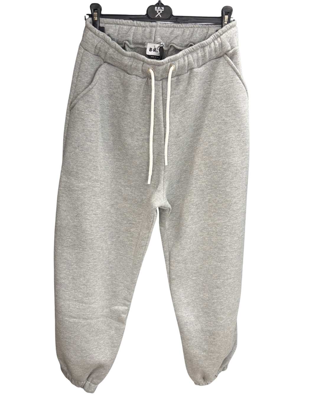 Jogger logato sportswear grigio melange Berna - Seipuntozerostore