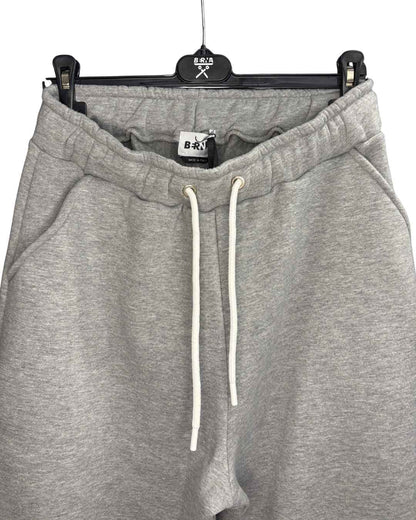 Jogger logato sportswear grigio melange Berna - Seipuntozerostore