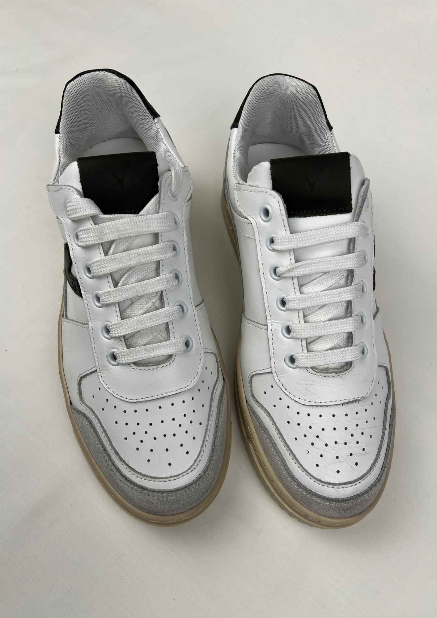 Sneakers College con retro e inserto verde militare V2 Brand - Seipuntozerostore