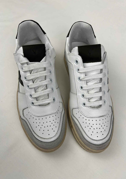 Sneakers College con retro e inserto verde militare V2 Brand - Seipuntozerostore