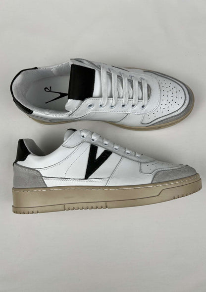 Sneakers College con retro e inserto verde militare V2 Brand - Seipuntozerostore