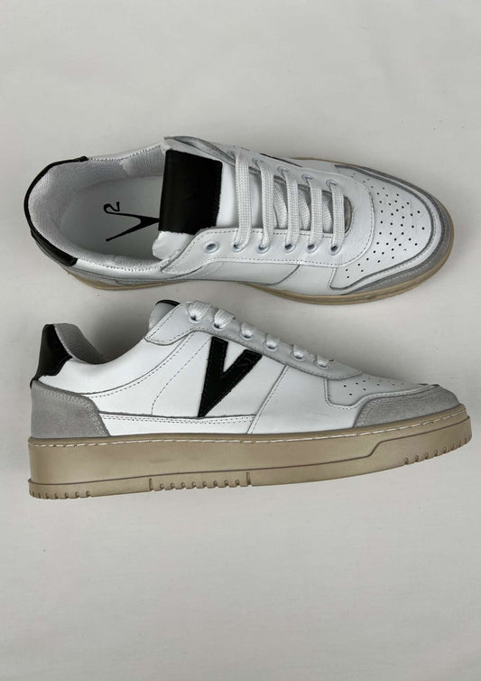 Sneakers College con retro e inserto verde militare V2 Brand - Seipuntozerostore