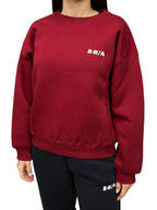 Felpa girocollo logata Sportswear Granata Berna - Seipuntozerostore