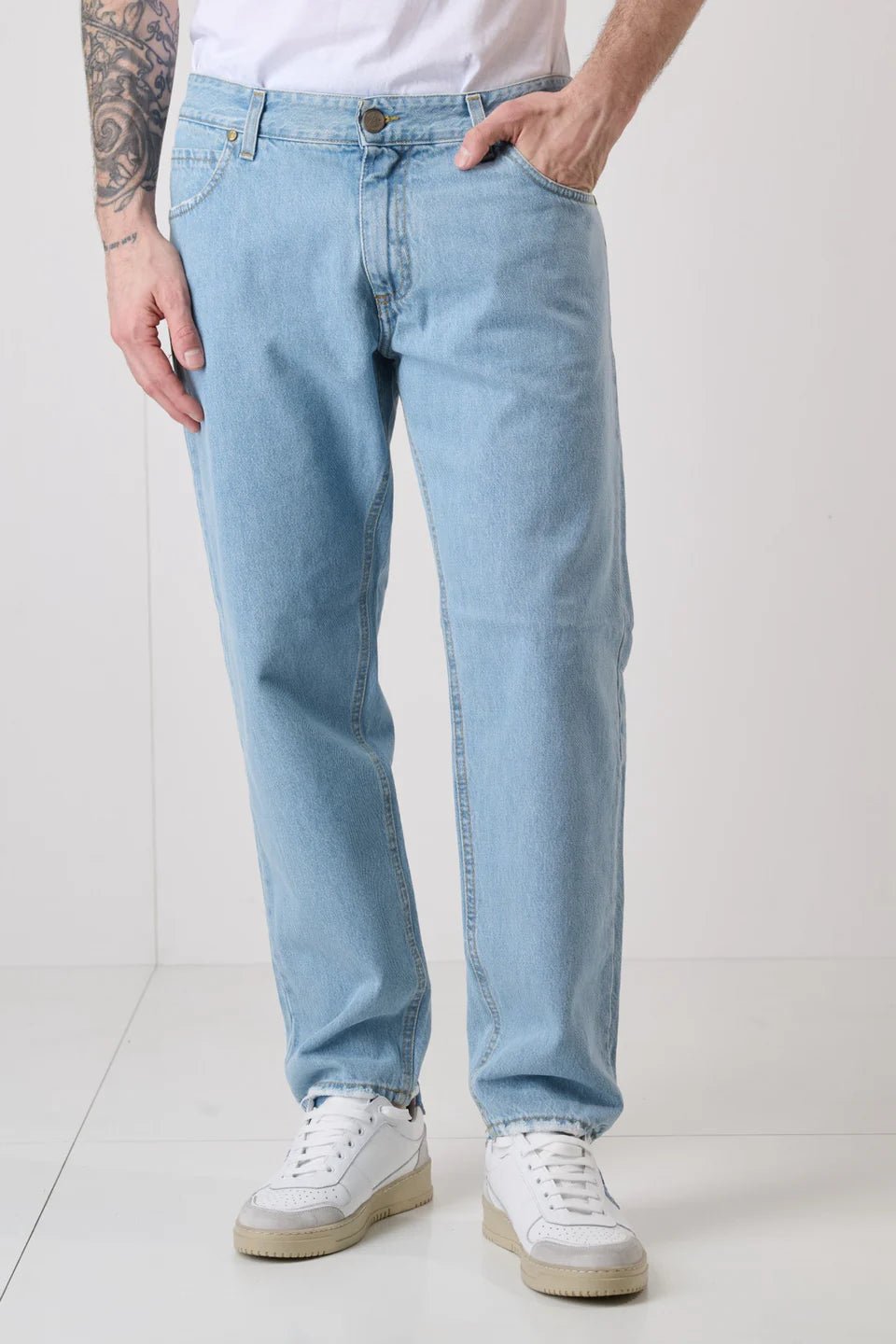 Jeans Loose Fit - Azzurro con salpa in tessuto V2 - Seipuntozerostore