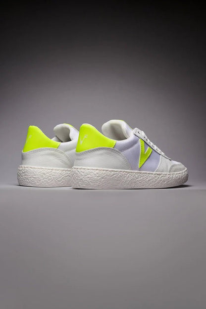 PROMO - 30% NEL CARRELLO Sneakers a suola bassa con inserti gommati giallo fluo V2 Brand - Seipuntozerostore