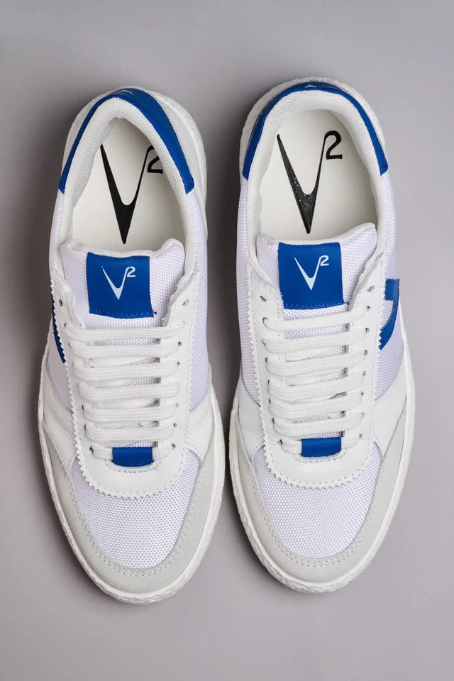 Sneakers Atena con inserti gommati Blu Royal V2 - Seipuntozerostore