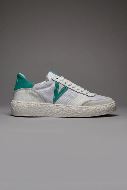 Sneakers Atena con inserti gommati verde smeraldo V2 - Seipuntozerostore