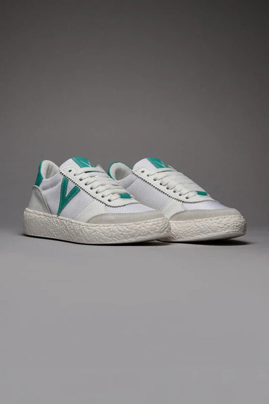 Sneakers Atena con inserti gommati verde smeraldo V2 - Seipuntozerostore