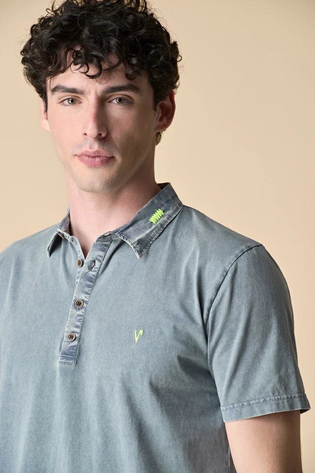 T-shirt serafino tinto capo marmorizzato V2 - Seipuntozerostore