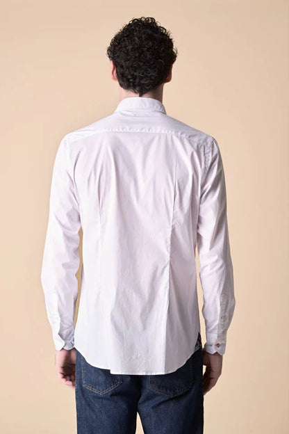 Camicia Bianca con Pochette e dettagli in tessuto V2 - Seipuntozerostore