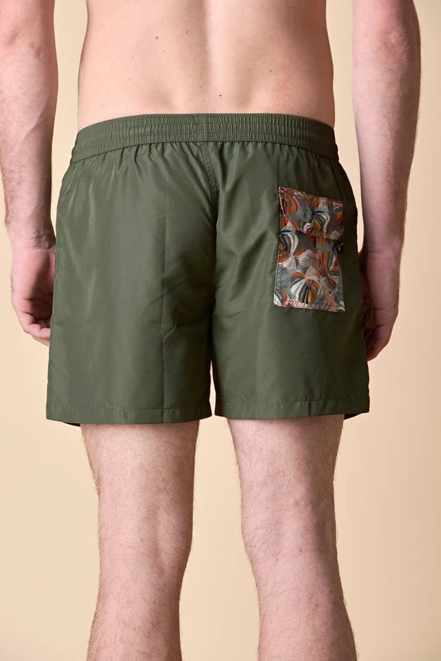 Costume verde con stampa V2 - Seipuntozerostore