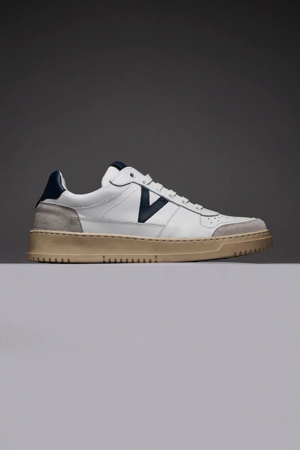PROMO - 30% NEL CARRELLO Sneakers college con retro e inserto blu V2 Brand - Seipuntozerostore