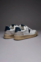 PROMO - 30% NEL CARRELLO Sneakers college con retro e inserto blu V2 Brand - Seipuntozerostore