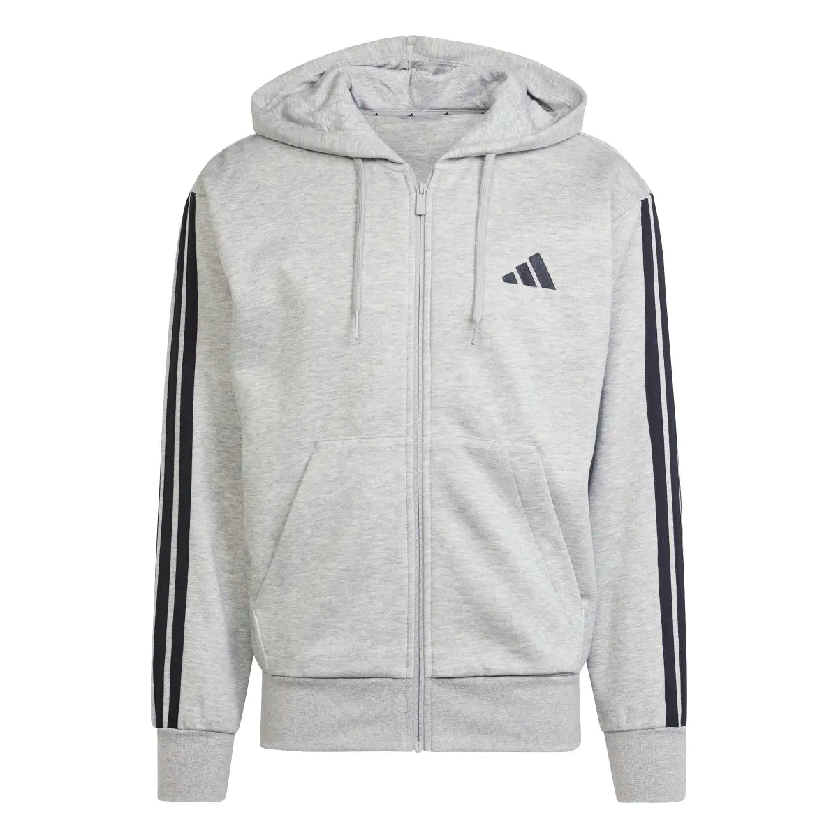 Felpa Essentials Fleece grigia Adidas - Seipuntozerostore