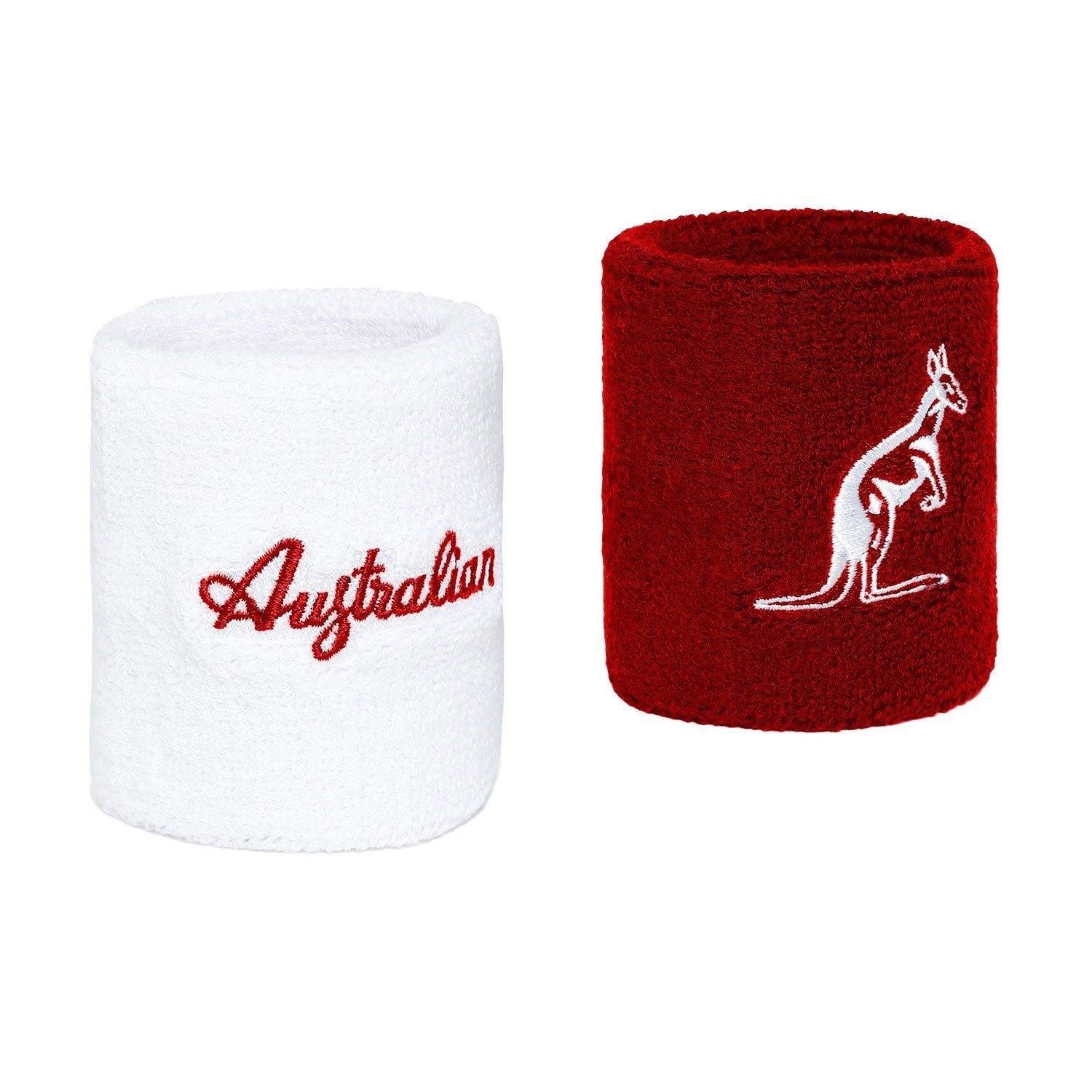 Polsino Australian Double Cotton Wristband Bianco Rosso - Seipuntozerostore