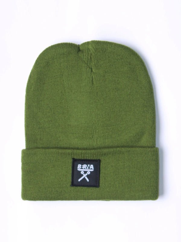 Berretto liscio verde con spille personalizzabile Berna - Seipuntozerostore
