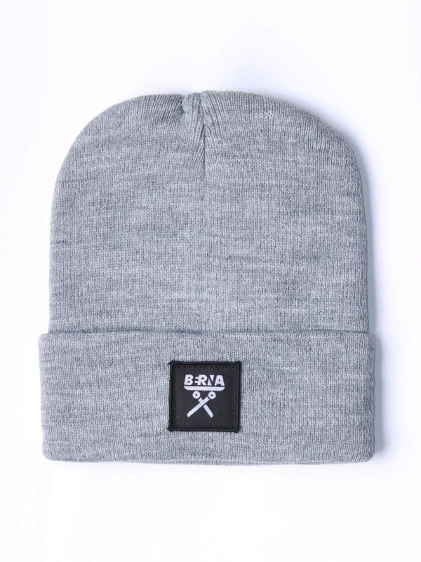 Berretto liscio grigio con spille personalizzabile Berna - Seipuntozerostore