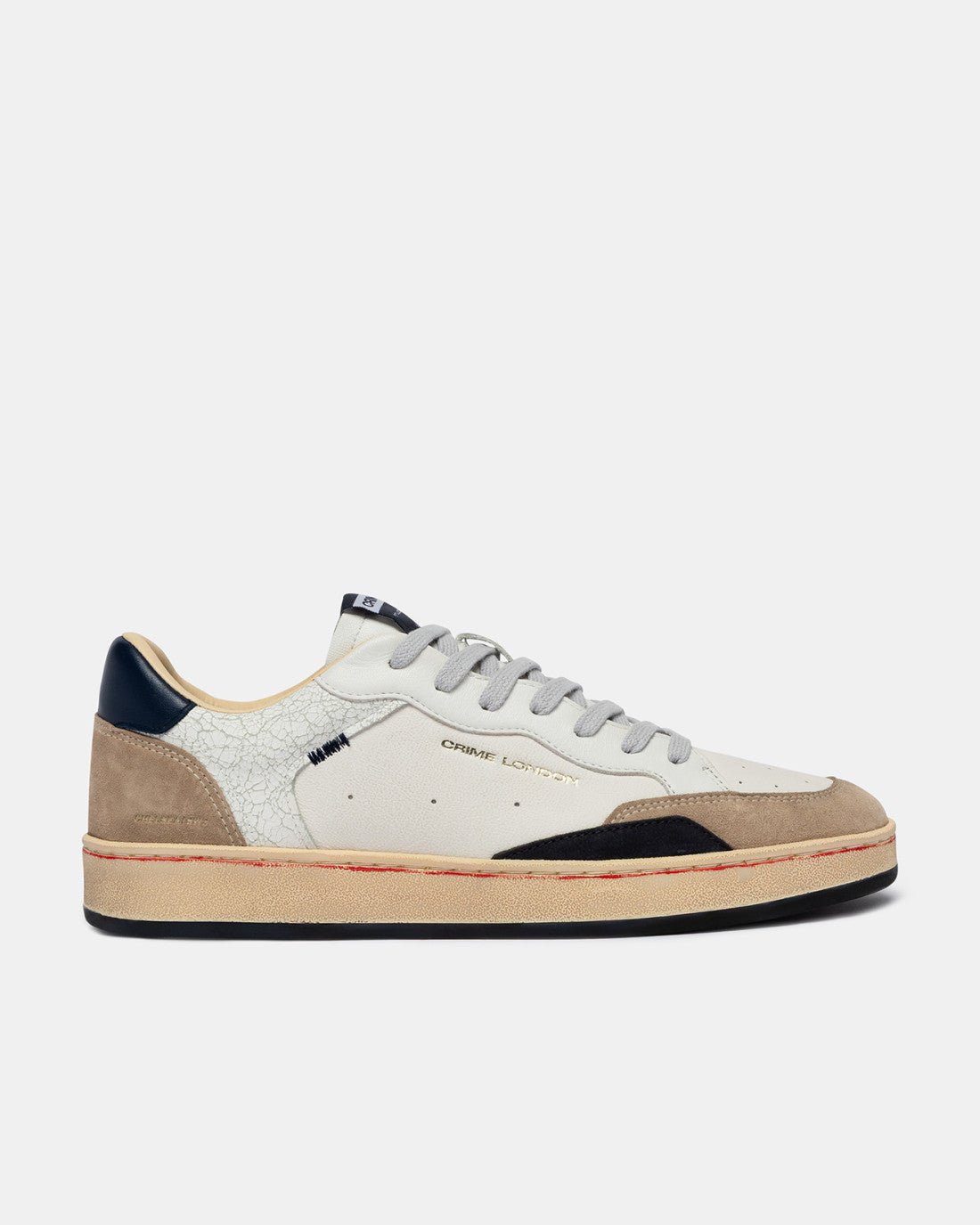 Sneakers Chelsea Cracked White Crime London - Seipuntozerostore