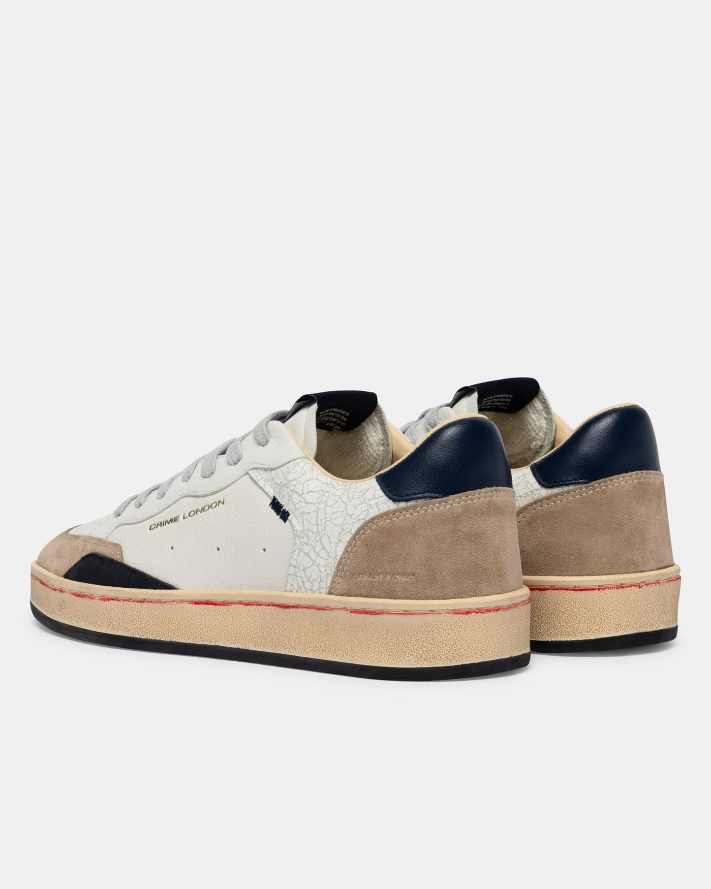 Sneakers Chelsea Cracked White Crime London - Seipuntozerostore