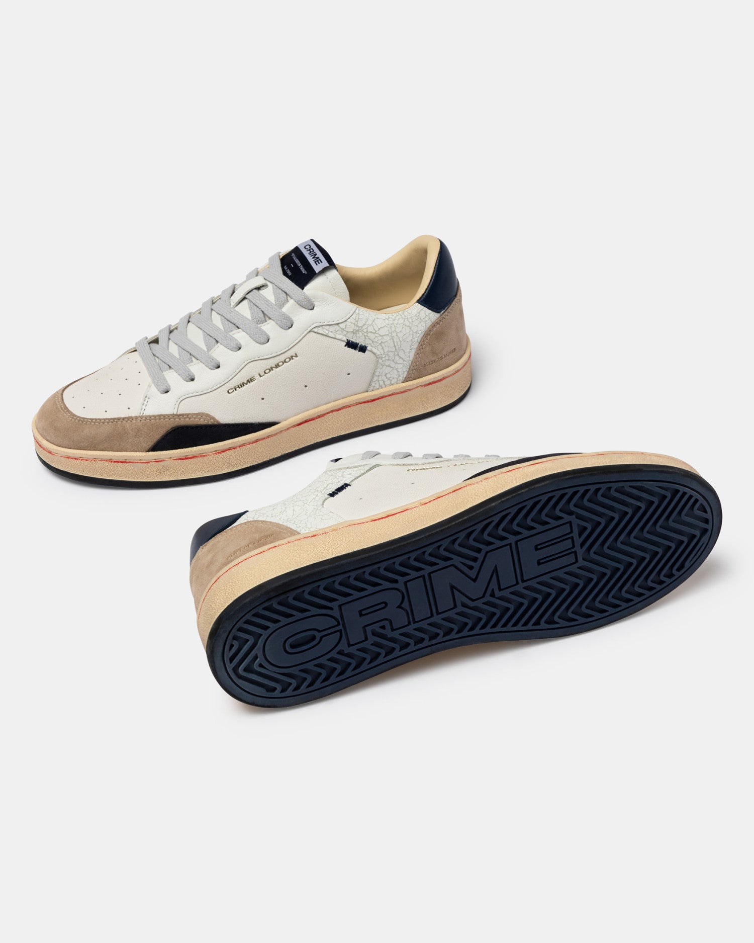 Sneakers Chelsea Cracked White Crime London - Seipuntozerostore
