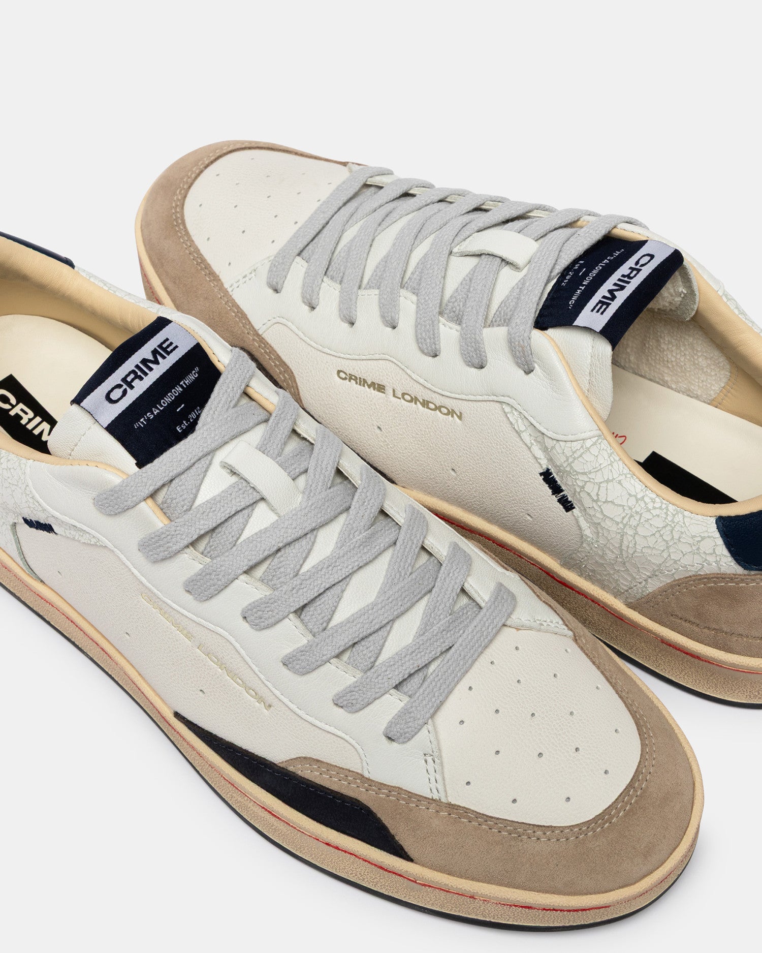 Sneakers Chelsea Cracked White Crime London - Seipuntozerostore