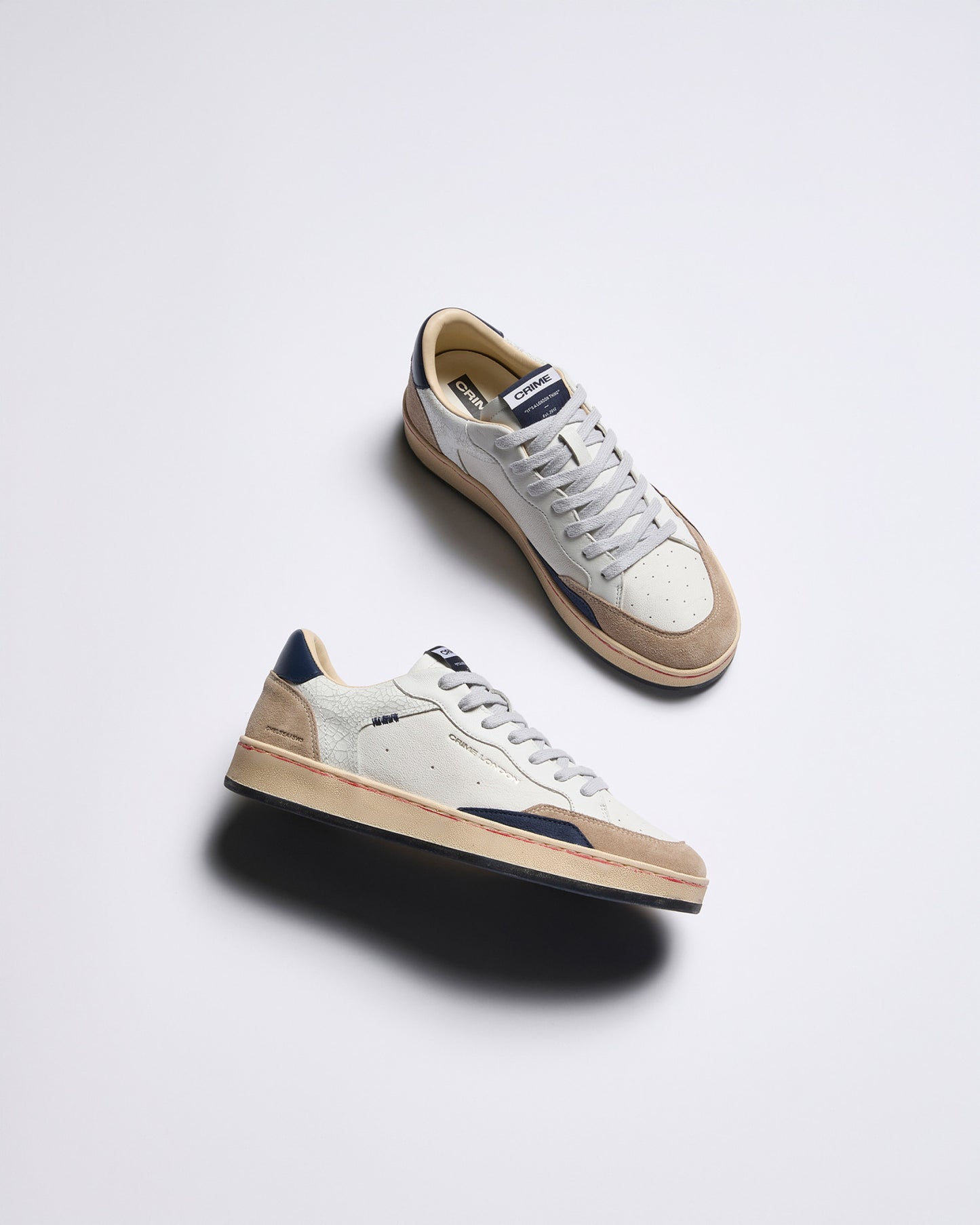Sneakers Chelsea Cracked White Crime London - Seipuntozerostore