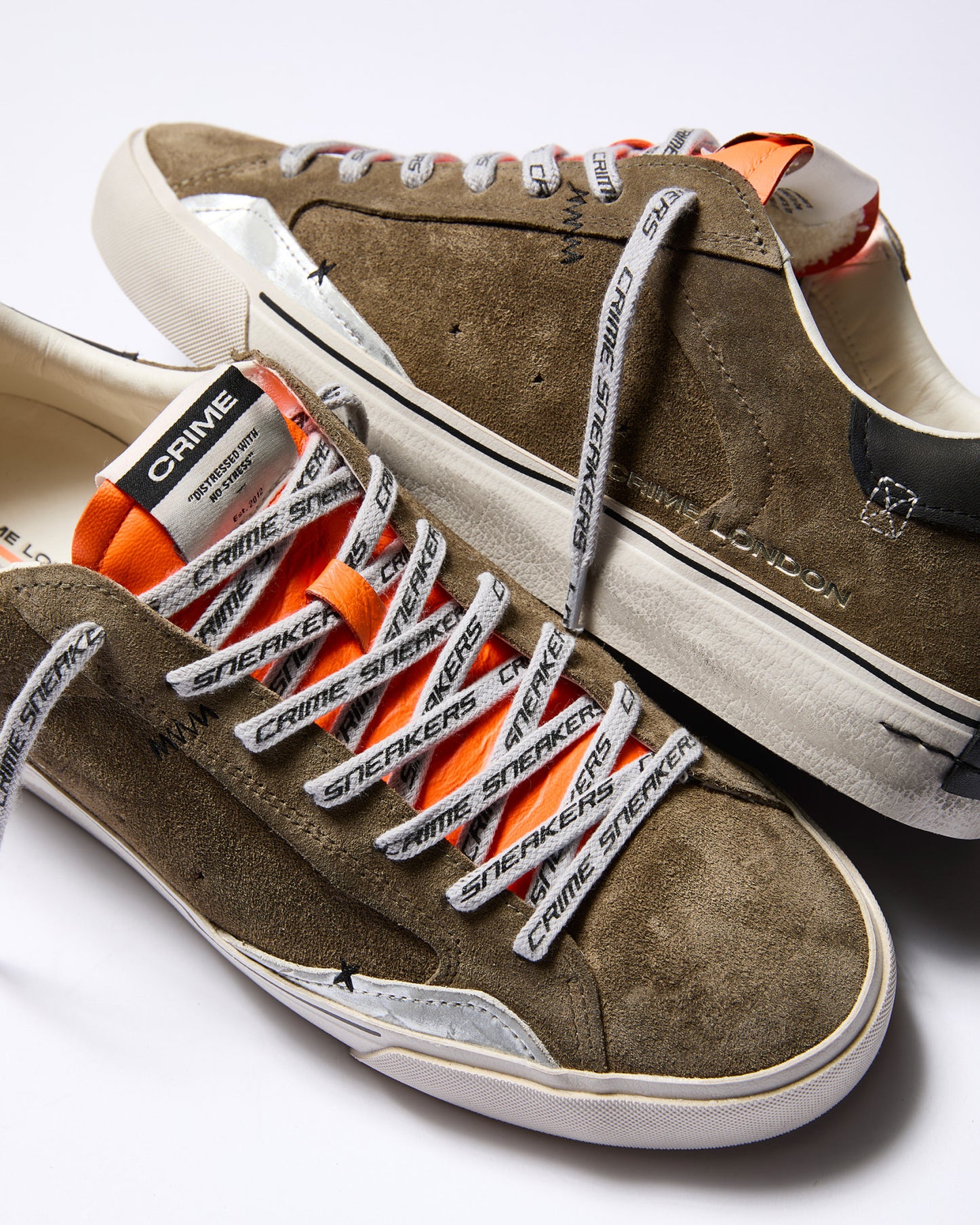 PROMO - 30% NEL CARRELLO CRIME LONDON SNEAKERS DECONSTRUCTED LAVA ORANGE - Seipuntozerostore