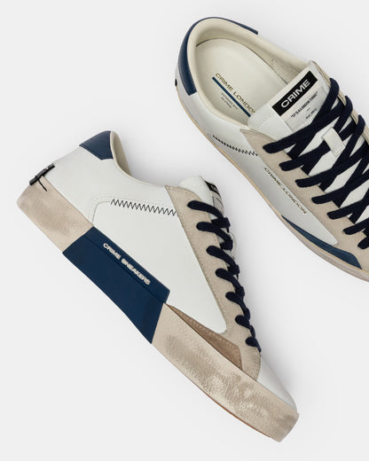 Sneakers Distressed Navy Blue Crime London - Seipuntozerostore